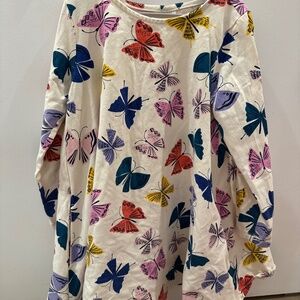 Hanna Andersson butterfly tunic dress size 8